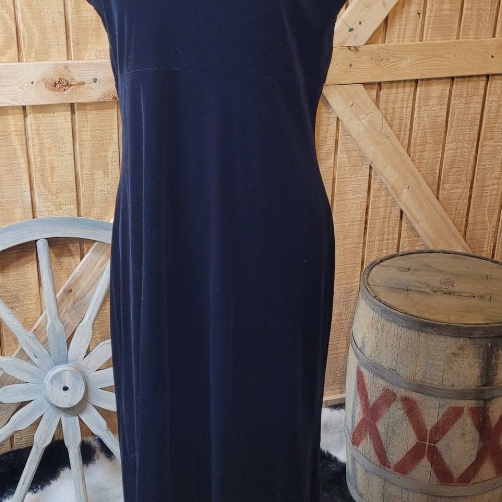 Liz Claiborne Collection Velvet Black Gown Dress